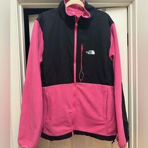 The North Face Mixed Fleece Jacket, Pink and black 3xl, women’s